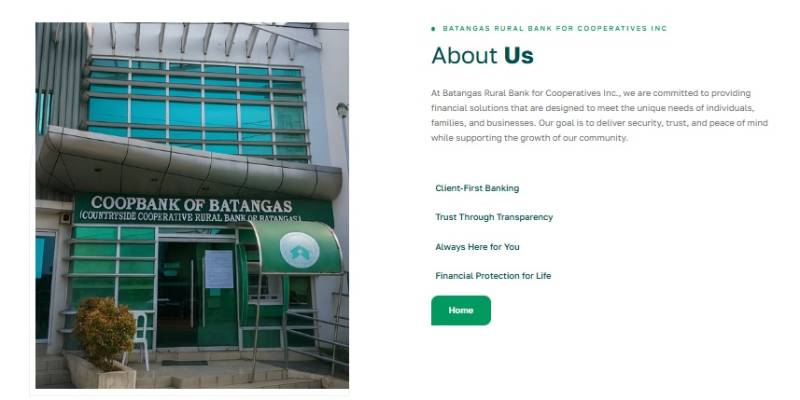 Batangas Rural Bank For Cooperatives Inc