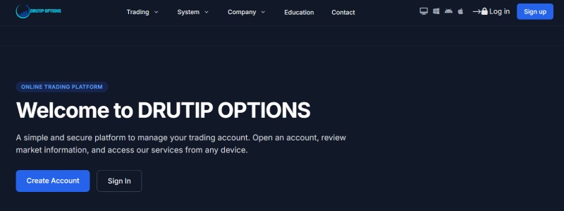 Drutip Options