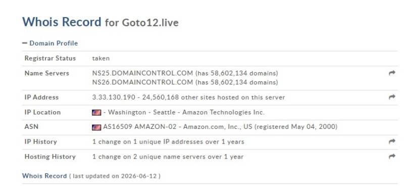 Max Goto12 Live