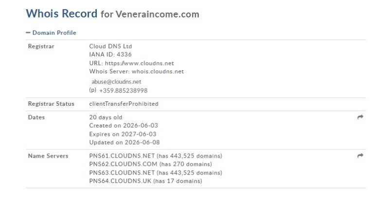 Veneraincome