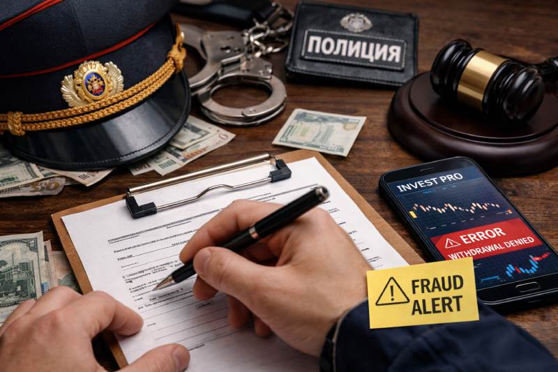 Как написать заявление в полицию на брокера-мошенника